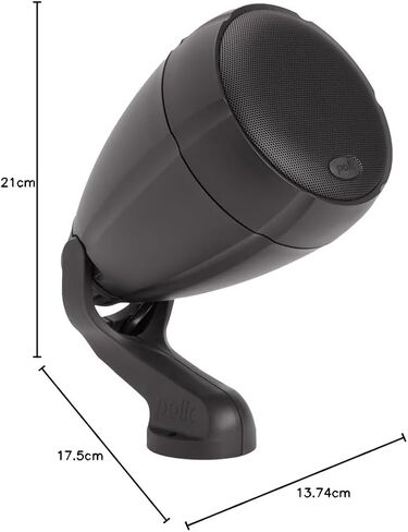 Polk Audio Atrium 4 Outdoor Speakers with Powerful Bass (Pair, White), All-Weather Durability, Broad Sound Coverage, Speed-Lock Mounting System in Saudi Arabia