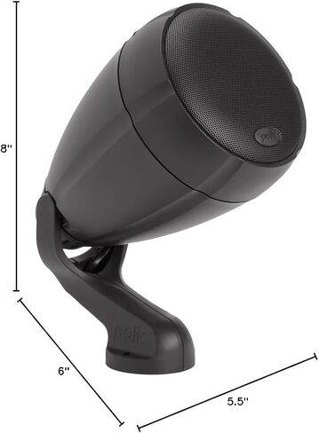 Polk Audio Atrium 4 Outdoor Speakers with Powerful Bass (Pair, White), All-Weather Durability, Broad Sound Coverage, Speed-Lock Mounting System in Saudi Arabia