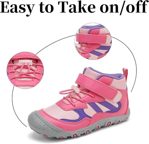Kids Hiking Boots Boys Girls Outdoor Ankle Boots Anti Collision Hiking Shoes for Toddler/Little Kid/Big Kid in Saudi Arabia