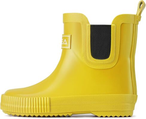 HISEA Kids Ankle Rain Boots Waterproof Deck Rubber Shoes for Boys Girls (Toddler/Little Kid/Big Kid) in Kuwait