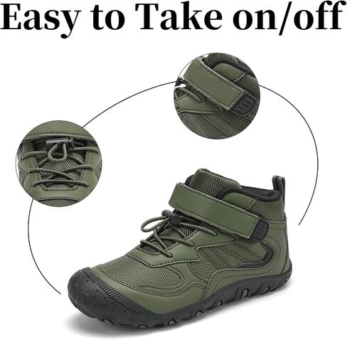 Kids Hiking Boots Boys Girls Outdoor Ankle Boots Anti Collision Hiking Shoes for Toddler/Little Kid/Big Kid in Saudi Arabia
