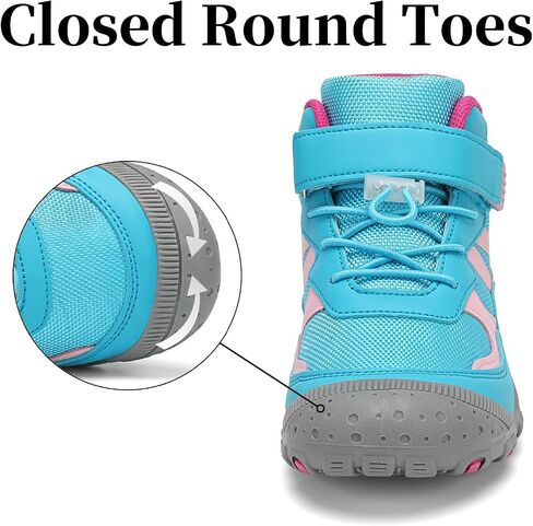 Kids Hiking Boots Boys Girls Outdoor Ankle Boots Anti Collision Hiking Shoes for Toddler/Little Kid/Big Kid in Saudi Arabia