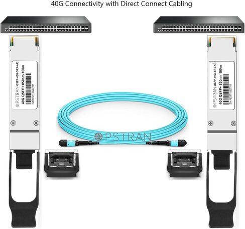 OPSTRAN 40GBASE-LR4 QSFP+ Optical Transceiver Module Compatible for Cisco and General QSFP-40G-LR4 QSFP-40GE-LR4 40G QSFP+ LR4 1310nm 20km DDM Duplex LC SMF in Kuwait