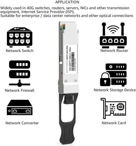 OPSTRAN 40GBASE-LR4 QSFP+ Optical Transceiver Module Compatible for Cisco and General QSFP-40G-LR4 QSFP-40GE-LR4 40G QSFP+ LR4 1310nm 20km DDM Duplex LC SMF in Kuwait