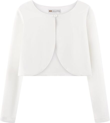 BOLEROSE Girls Long Sleeve Velvet Childrens Kids Sweater Bolero Shrug in Kuwait