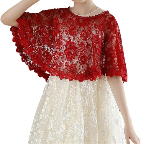 Lifup Girls Lace Flower Girl Bolero Shrugs Shawl Wrap Kids Spring Summer Dress Cover Up in Kuwait