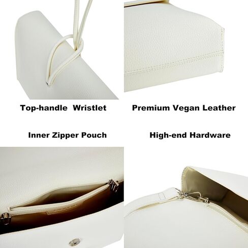 Crossbody Handbags for Women - Vegan Leather Top Handle Clutch Purses with Magnetic Closure - Crossbody Shoulder Bag in Saudi Arabia