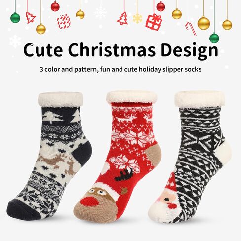 Caudblor 3 Pair Slipper Sock For Kids in Saudi Arabia