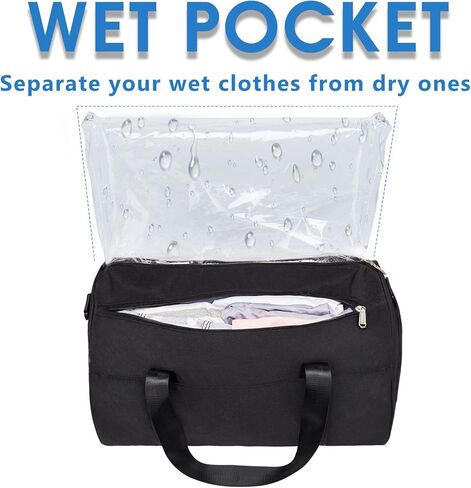 حقيبة رياضية للجيم مع جيب مبلل وحقيبة للتمارين الرياضية للرجال والنساء، أرجواني (الجيب الأمامي - إصدار جديد) in Kuwait