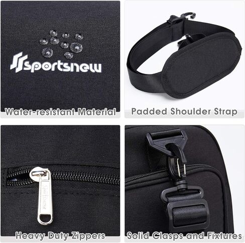 حقيبة رياضية للجيم مع جيب مبلل وحقيبة للتمارين الرياضية للرجال والنساء، أرجواني (الجيب الأمامي - إصدار جديد) in Kuwait