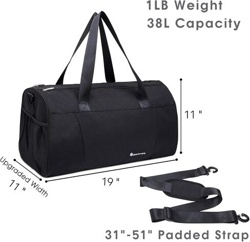 حقيبة رياضية للجيم مع جيب مبلل وحقيبة للتمارين الرياضية للرجال والنساء، أرجواني (الجيب الأمامي - إصدار جديد) in Kuwait