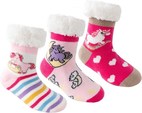 Caudblor 3 Pair Slipper Sock For Kids in Saudi Arabia