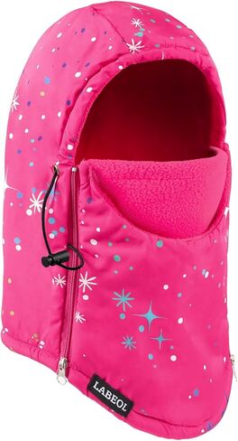 Labeol Kids Balaclava Ski Mask, Winter Windproof Thick Warm Fleece Face Cover with Adjustable Zippers for Boys Girls in Saudi Arabia