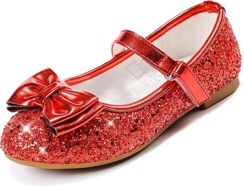 Girls Dress Shoes Princess Shoes Flower Girls Flats Party Wedding Toddler Little Big Kid in Saudi Arabia