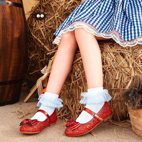 Girls Dress Shoes Princess Shoes Flower Girls Flats Party Wedding Toddler Little Big Kid in Saudi Arabia