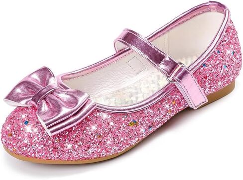 أحذية الفتيات الرسمية أحذية الأميرة أحذية الزهور للفتيات المسطحة وحفلات الزفاف والأطفال الصغار الصغار in Kuwait