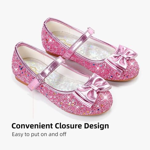 أحذية الفتيات الرسمية أحذية الأميرة أحذية الزهور للفتيات المسطحة وحفلات الزفاف والأطفال الصغار الصغار in Kuwait