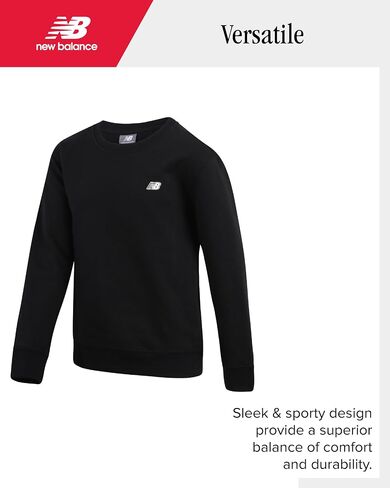 New Balance Boys' Sweatshirt - Soft Fleece Pullover Crewneck Active Logo Sweatshirt for Boys (Sizes: 8-20) in Saudi Arabia
