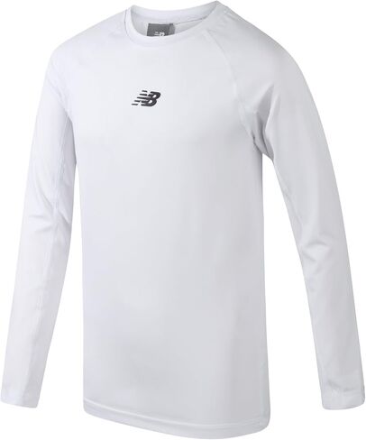 New Balance Boys' Base Layer Top - Insulated Compression Long Sleeve Shirt - Active Base Layer Under Shirts for Boys (8-20) in Saudi Arabia