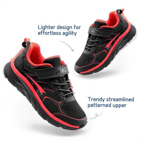 أحذية DREAM PAIRS للأولاد والبنات للجري للتنس للأطفال، أحذية رياضية رياضية قابلة للتنفس للأطفال الصغار/الكبيرين in Kuwait