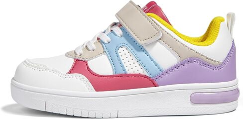 LUCKY STEP Kid's Sneakers School Running Loafers Low Top Walking Tennis Casual Shoes Strap Athletic Fashion Sneakers for Children/Boys/Girls in Kuwait