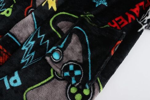Boys Hooded Bathrobes Girls Soft Plush Fleece Robe Toddler Fuzzy Pajamas Kids Warm Sleepwear in Kuwait