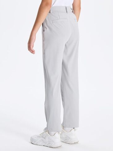 سراويل جولف للأولاد من DEVOROPA شبابية قابلة للتمدد من الأمام، سراويل رياضية كاجوال، سراويل مدرسية، سراويل كاكي تشينو من نسيج قطني طويل، جيوب in Kuwait