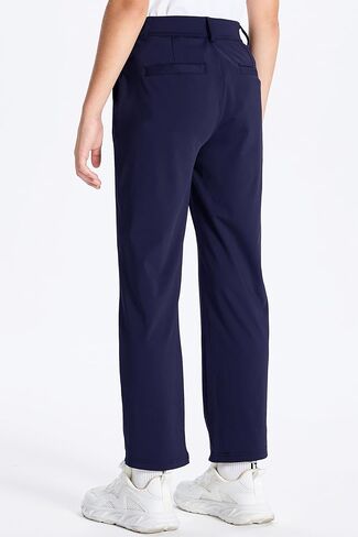 سراويل جولف للأولاد من DEVOROPA شبابية قابلة للتمدد من الأمام، سراويل رياضية كاجوال، سراويل مدرسية، سراويل كاكي تشينو من نسيج قطني طويل، جيوب in Kuwait