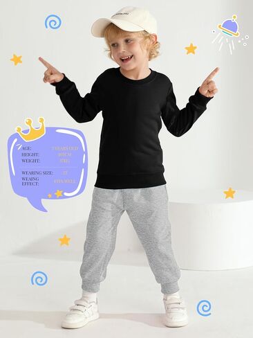HXP 4 Pack Toddler Boys Sweatpants Cotton Toddler Sweatpants Boys Joggers Pants with Pocket Drawstring for Kids Toddler Boys in Saudi Arabia