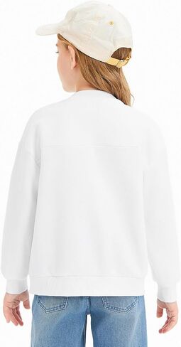 Haloumoning Girls Zip Up Jackets Kids Fall Long Sleeve Sweatshirts Outerwear with Pockets 5-14 years in Saudi Arabia