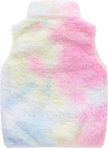 AIWUHE Toddler Boys Girls Fleece Vest Kids Polar Fleece Zipper Jacket Sleevless Fall Winter Warm Outerwear With Pockets 2-6Y in Kuwait