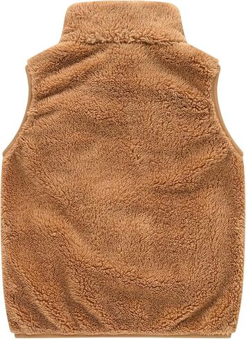 AIWUHE Toddler Boys Girls Fleece Vest Kids Polar Fleece Zipper Jacket Sleevless Fall Winter Warm Outerwear With Pockets 2-6Y in Kuwait