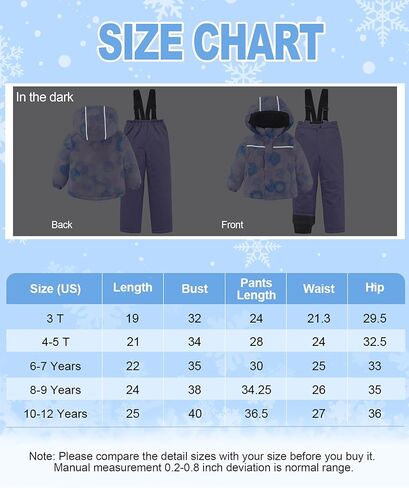 مجموعة سترة وسروال تزلج شتوي للأولاد والبنات من هاي هارت مكونة من قطعتين in Kuwait