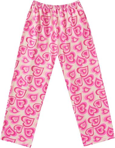 Ekouaer Girls Soft Pajamas Pants Cute Print Pattern PJ Bottoms Comfortable Lounge Long Pants with 2 Pockets in Saudi Arabia
