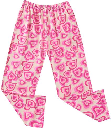 Ekouaer Girls Soft Pajamas Pants Cute Print Pattern PJ Bottoms Comfortable Lounge Long Pants with 2 Pockets in Saudi Arabia