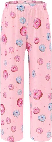 Ekouaer Girls Soft Pajamas Pants Cute Print Pattern PJ Bottoms Comfortable Lounge Long Pants with 2 Pockets in Saudi Arabia