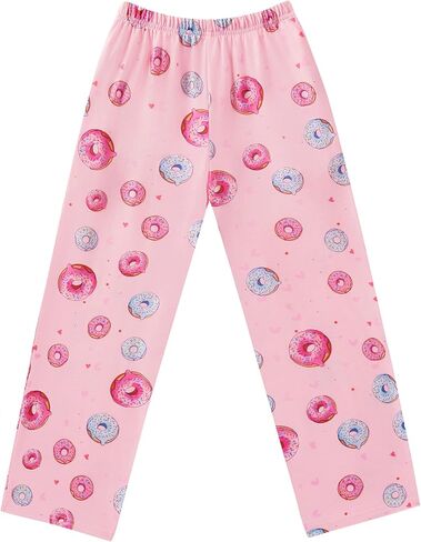 Ekouaer Girls Soft Pajamas Pants Cute Print Pattern PJ Bottoms Comfortable Lounge Long Pants with 2 Pockets in Saudi Arabia