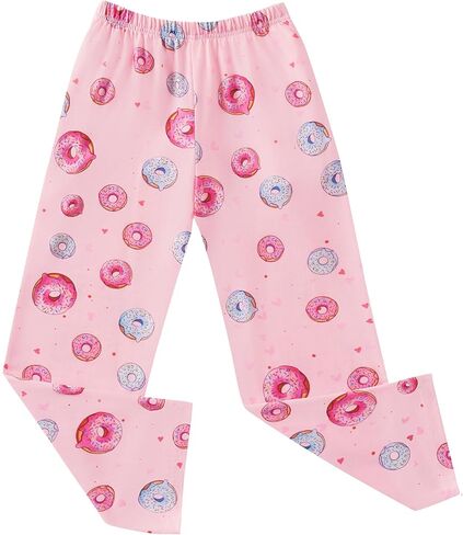 Ekouaer Girls Soft Pajamas Pants Cute Print Pattern PJ Bottoms Comfortable Lounge Long Pants with 2 Pockets in Saudi Arabia