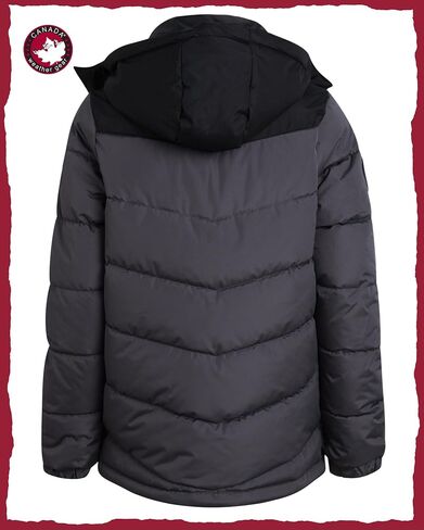 سترة منتفخة للأولاد من CANADA WEATHER GEAR - معطف شتوي فقاعي - سترات خارجية مقاومة للماء للأولاد (8-20) in Saudi Arabia