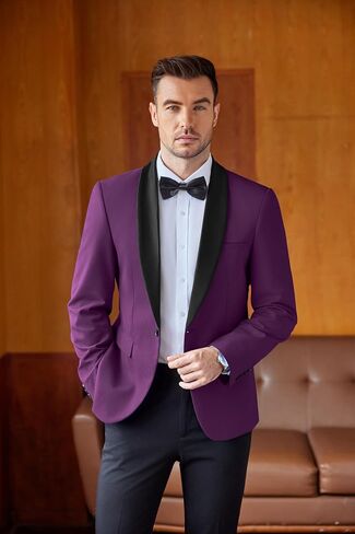 COOFANDY Mens Tuxedo Jacket Wedding Suit Jacket Slim Fit Blazer Jacket for Dinner, Prom, Party in Saudi Arabia