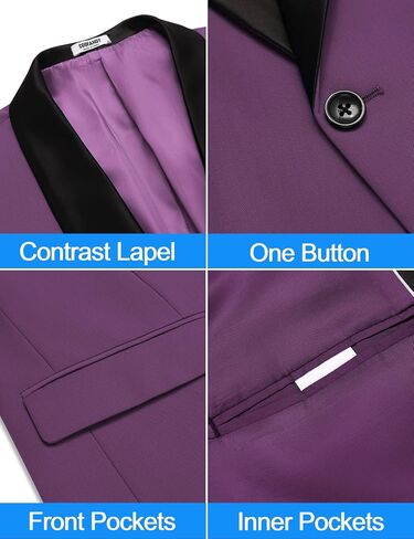 COOFANDY Mens Tuxedo Jacket Wedding Suit Jacket Slim Fit Blazer Jacket for Dinner, Prom, Party in Saudi Arabia