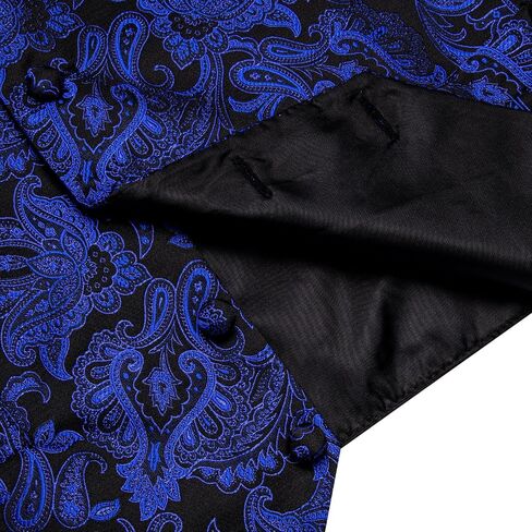 Mens Victorian Vest Tie Set Silk Paisley Suit Vests Formal Waistcoat Gothic Steampunk Vest with Notched Lapels in Saudi Arabia