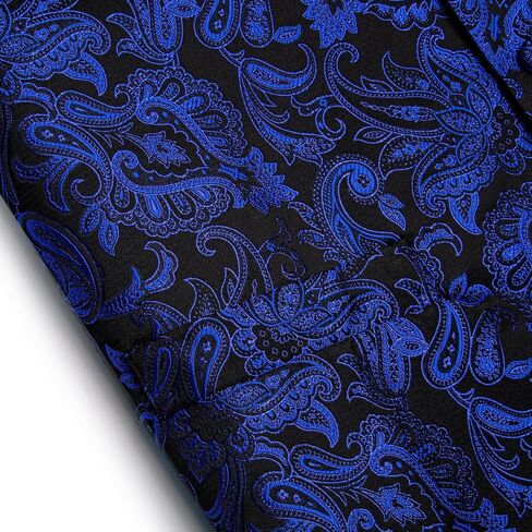 Mens Victorian Vest Tie Set Silk Paisley Suit Vests Formal Waistcoat Gothic Steampunk Vest with Notched Lapels in Saudi Arabia