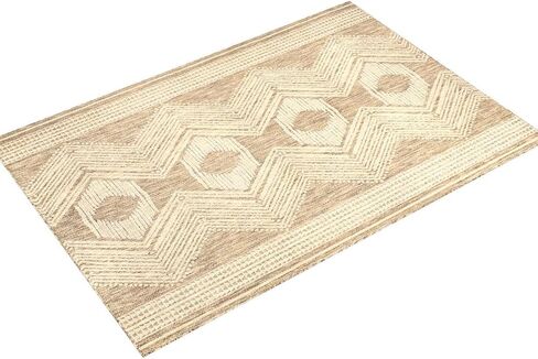 nuLOOM Ranya Tribal Indoor/Outdoor Area Rug, 8x10, Light Brown in Saudi Arabia