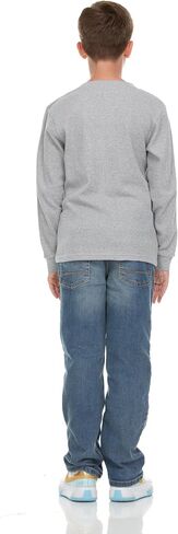 Boys' 2-Pack Thermal Henley Tops - Cozy, Breathable Long Sleeve Shirts for School and Play, Sizes 4-18 in Saudi Arabia