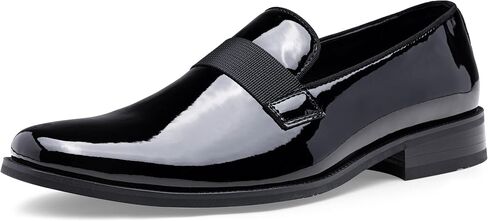 Jousen Men's Tuxedo Shoes Black Dress Shoes for Men Business Formal Mens Loafers Slip On in Saudi Arabia