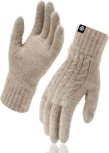 Winter Gloves for Women Men Thermal Knit Elastic Soft Warm Touch Screen Comfortable for Outdoor Cold Weather in Saudi Arabia