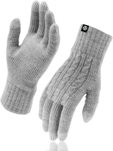 Winter Gloves for Women Men Thermal Knit Elastic Soft Warm Touch Screen Comfortable for Outdoor Cold Weather in Saudi Arabia