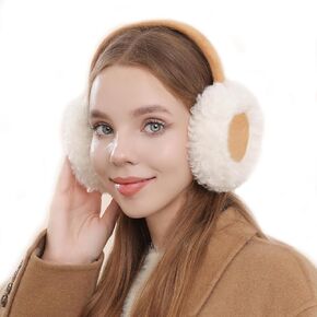 LCXSHYE Ear Muffs for Women Winter Foldable Cute Earmuffs Faux Fur Soft Ear Warmers for Girl