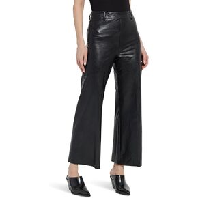 Lyssé Vegan Leather Wide Leg Pants – Faux Leather Pants for Women and High Waisted Ankle Pants